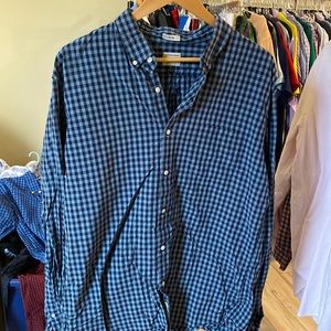 Men’s J Crew Button Down / Size XL / Slim Fit / Blue Plaid